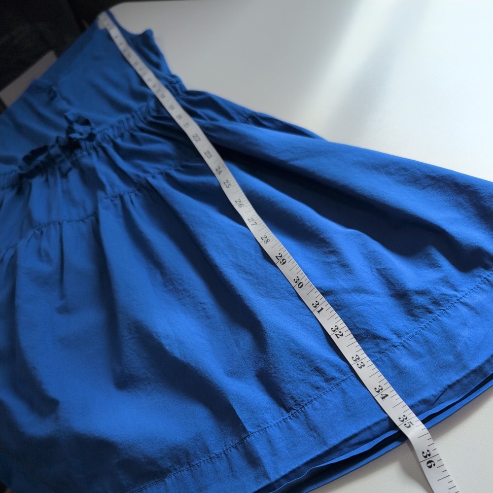 Nation LTD Royal Blue Organic Pima Cotton Tiered Mini Dress 5267RB Medium - Picture 11 of 12